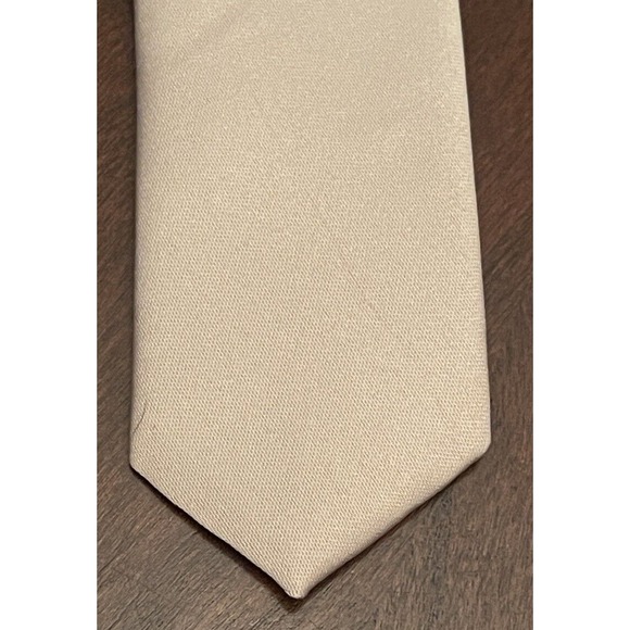 Massim Moda Collezione Tan Hand Made 100% Polyester Men’s Neck Tie Made In China - Picture 6 of 9
